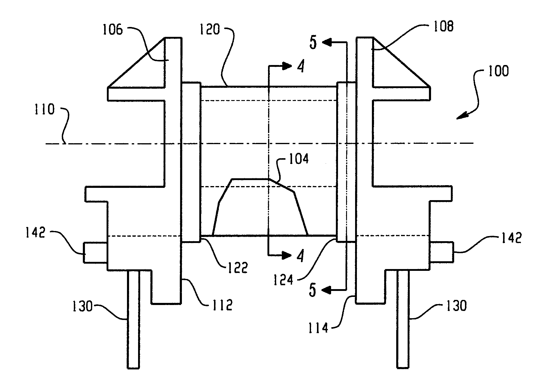 Transformer bobbin with isolation wind