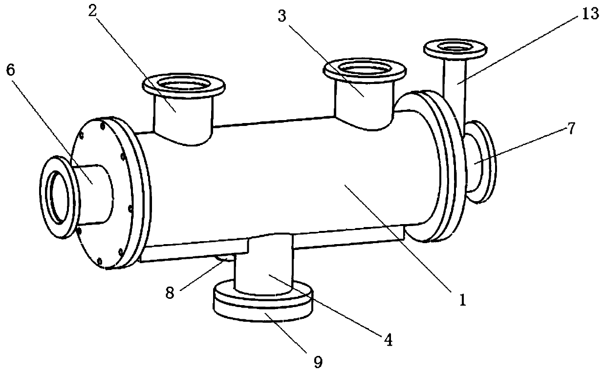 Integrated test device and test method for low-temperature radiometer