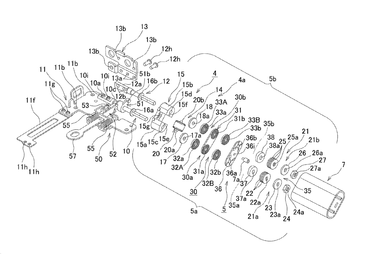 Biaxial hinge and terminal device using the same