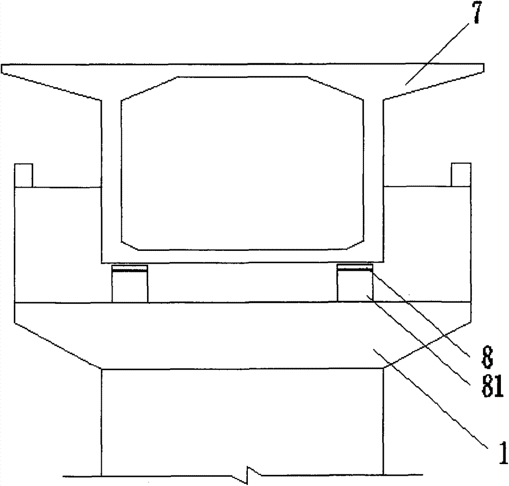 Hanging bracket supporting system of side-span cast-in-place section and implementation method thereof