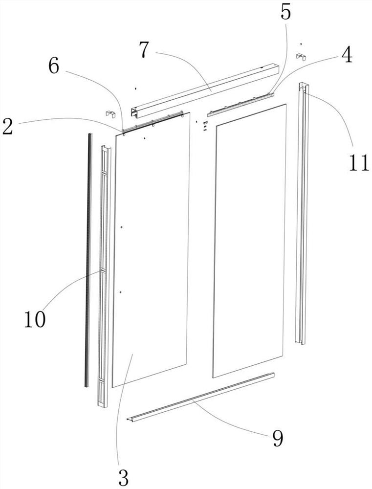 Electric shower room door