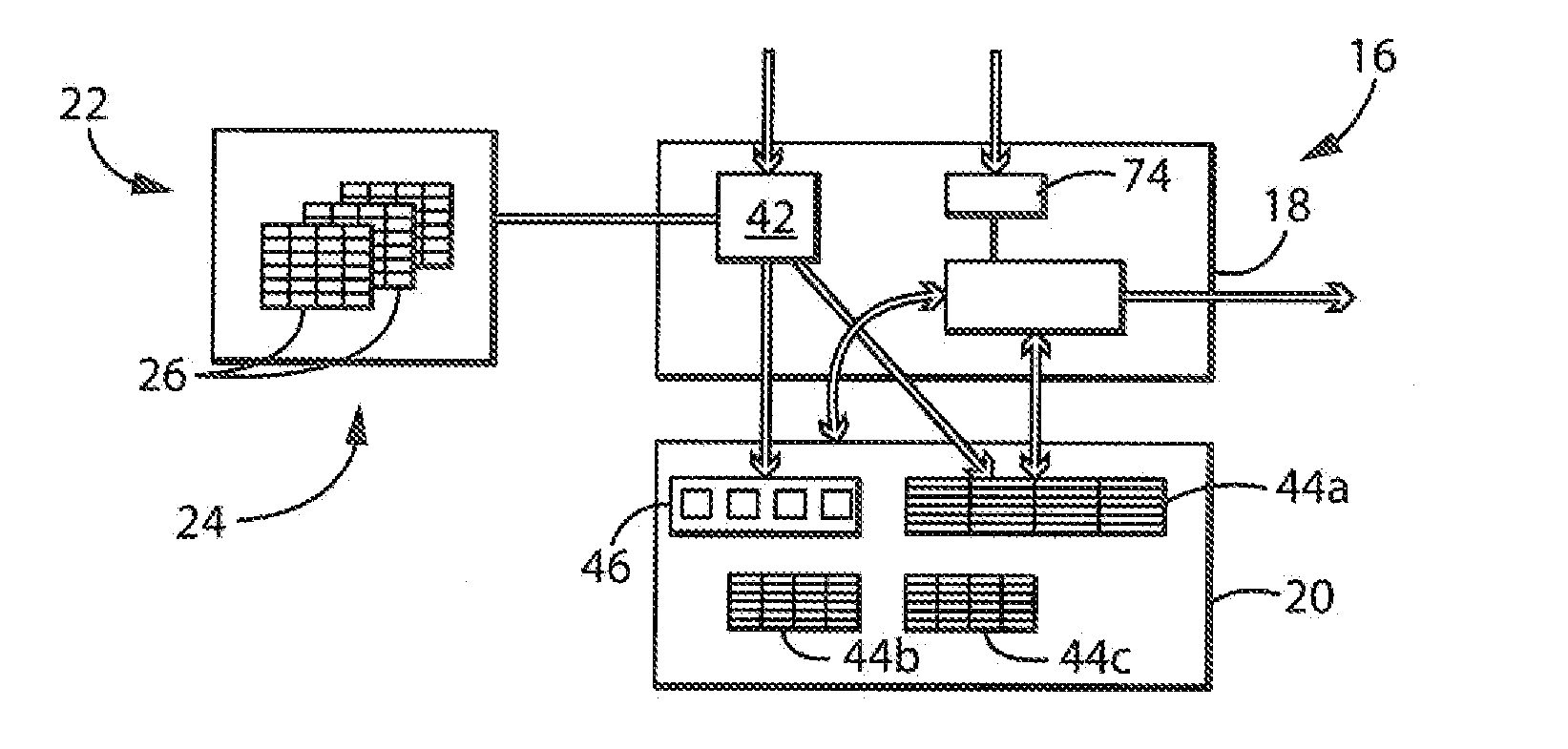 Database system with highly denormalized database structure