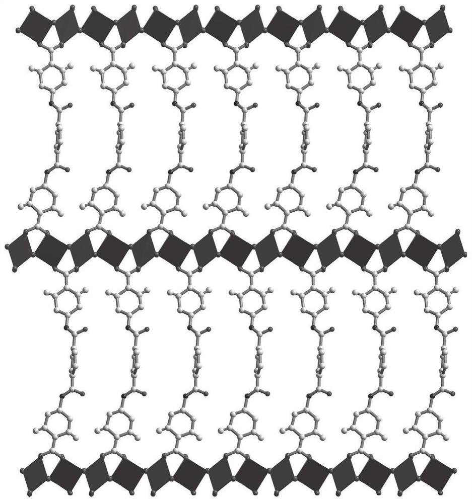 FMOF material with high water stability, preparation of FMOF material and application of FMOF material in sensing detection of fleroxacin in water