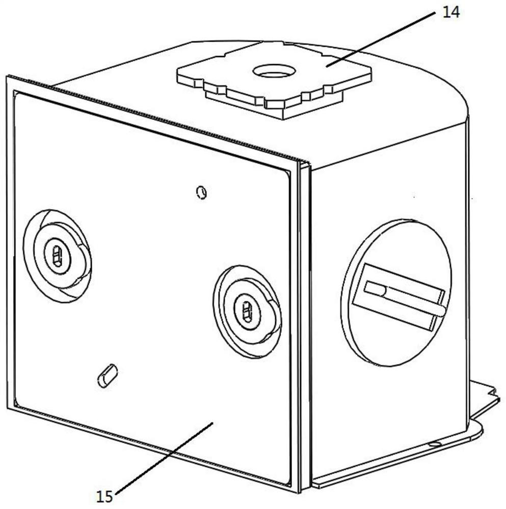 Material clamping device of track trolley