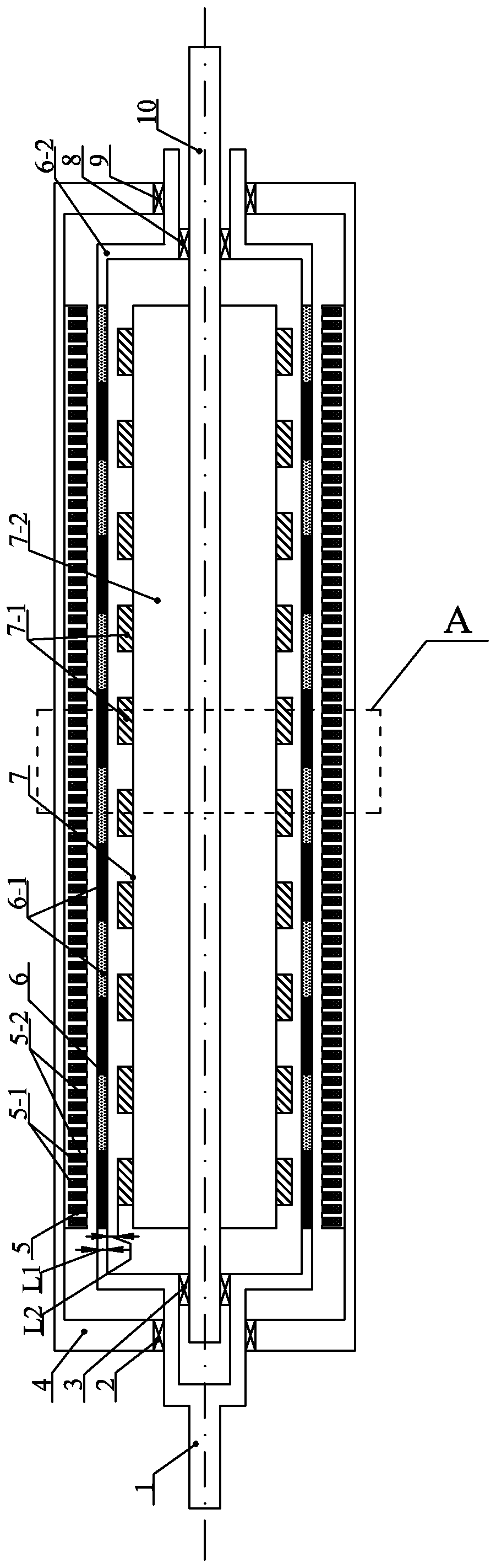 Cylindrical linear generator with double movers and double windings based on the principle of unilateral magnetic regulation