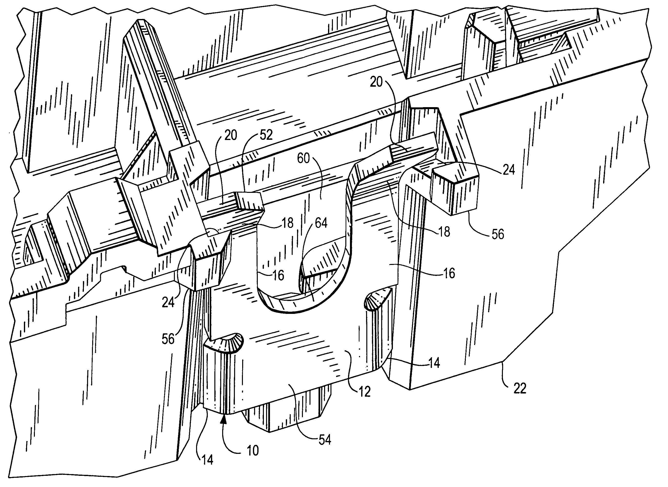 Drop in clamp for wiring terminations