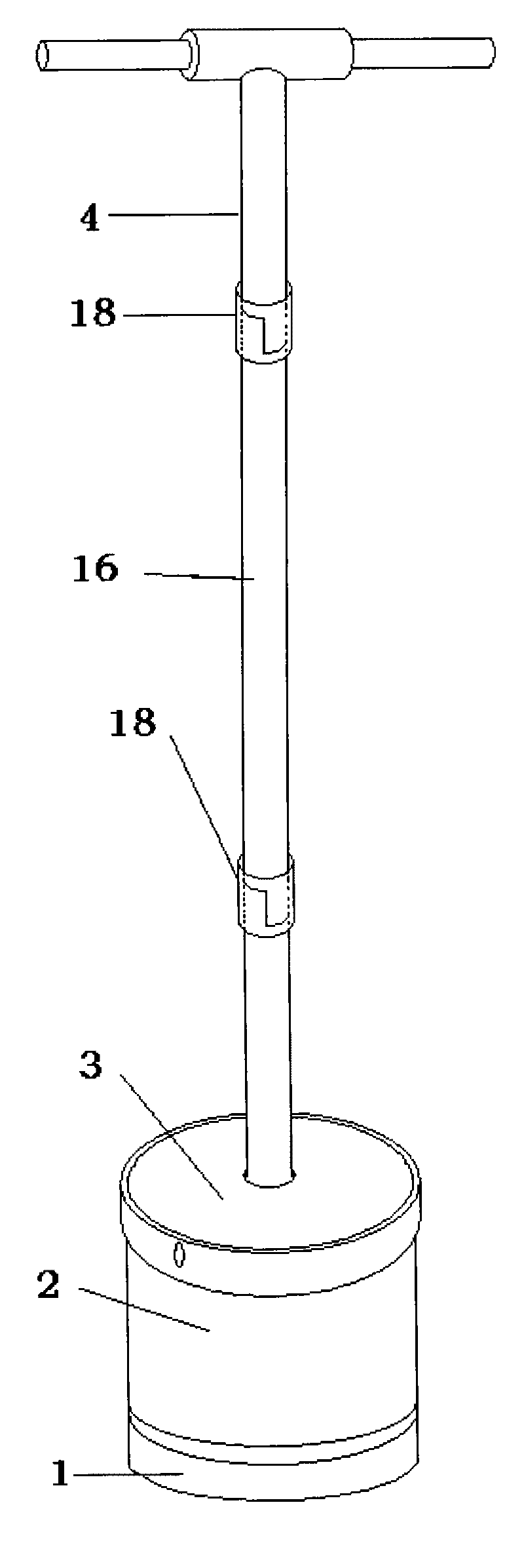 Hand-holding original-state pillar collecting device