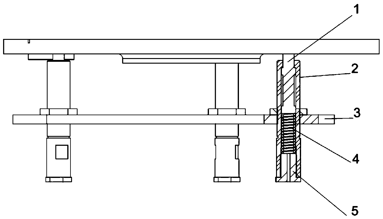 Semiconductor heat treatment equipment process door state detection device and detection method