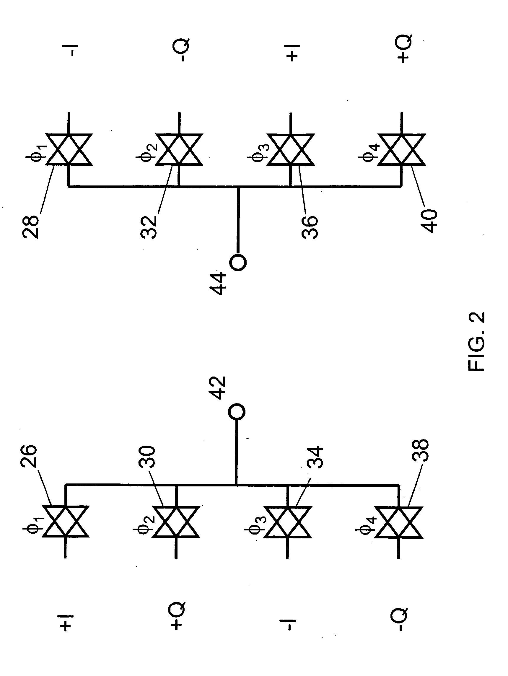 RF transmitter with interleaved IQ modulation