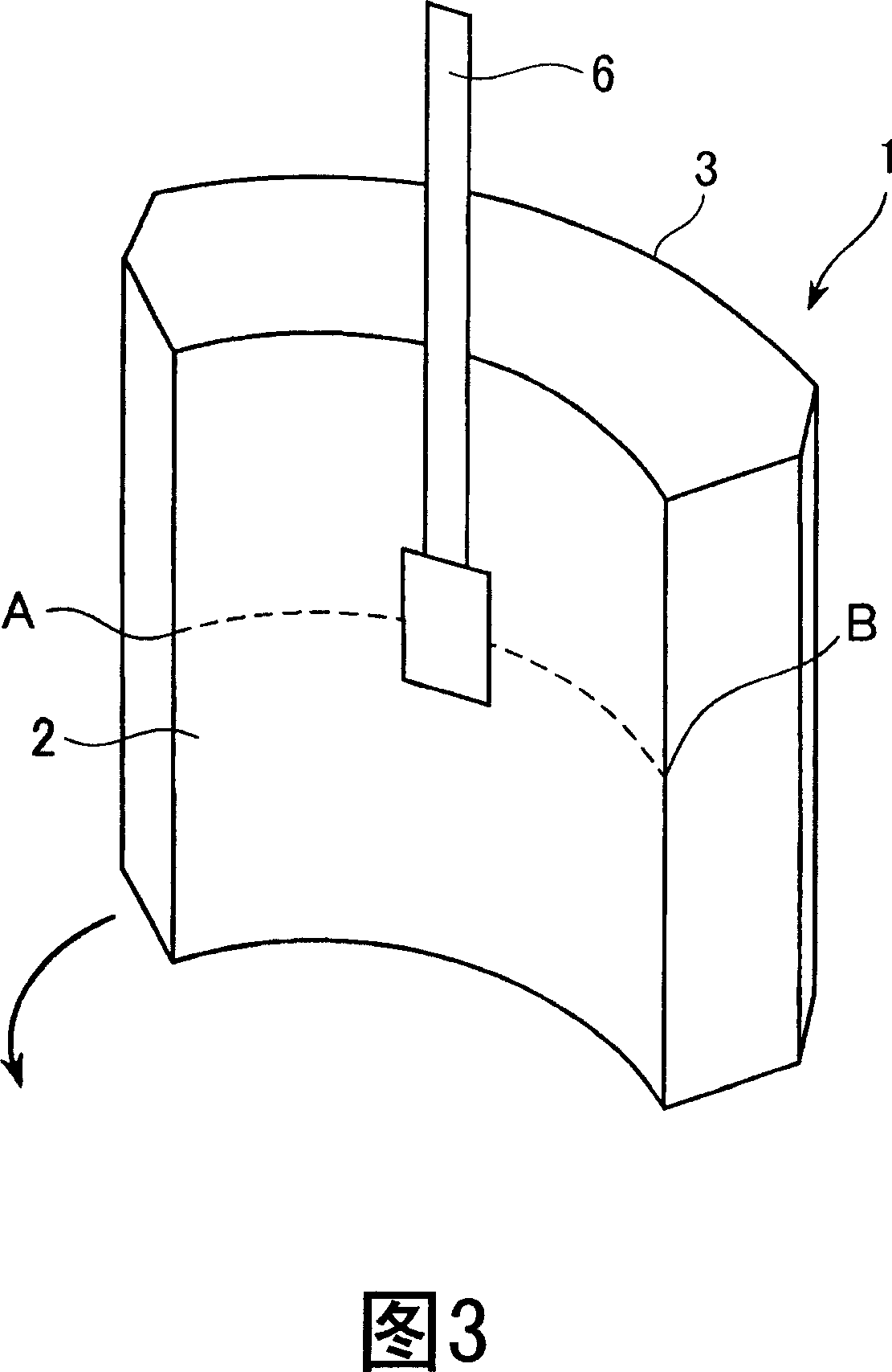 Anisotropy ferrite magnet and motor