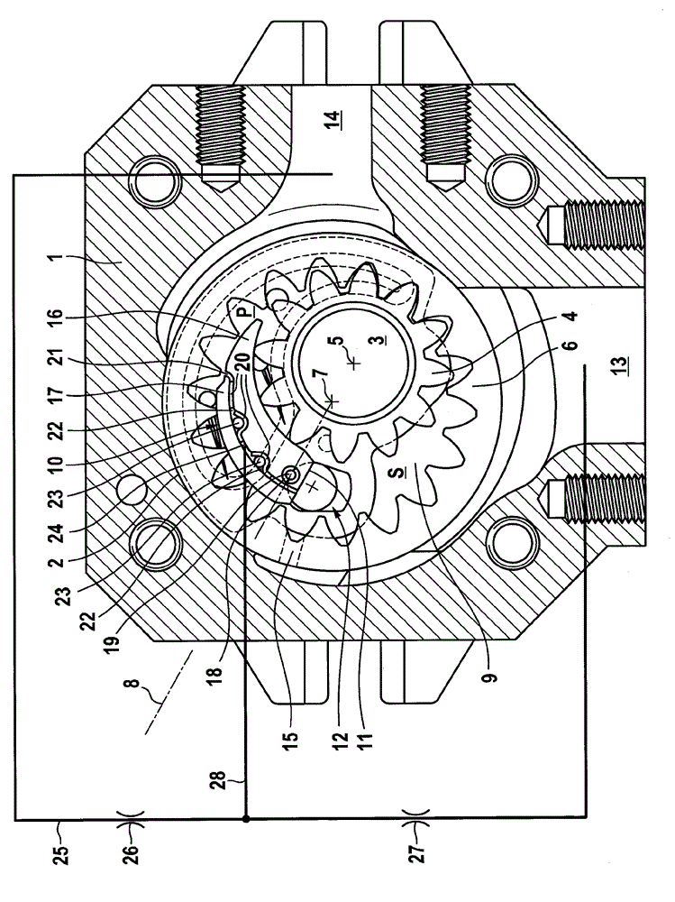 Internally-geared machine