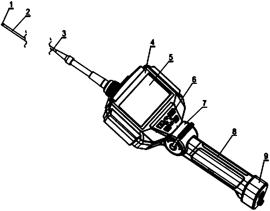 Portable endoscope with 360° angle