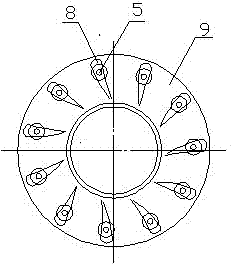 Mixed-flow turbocharger variable nozzle ring