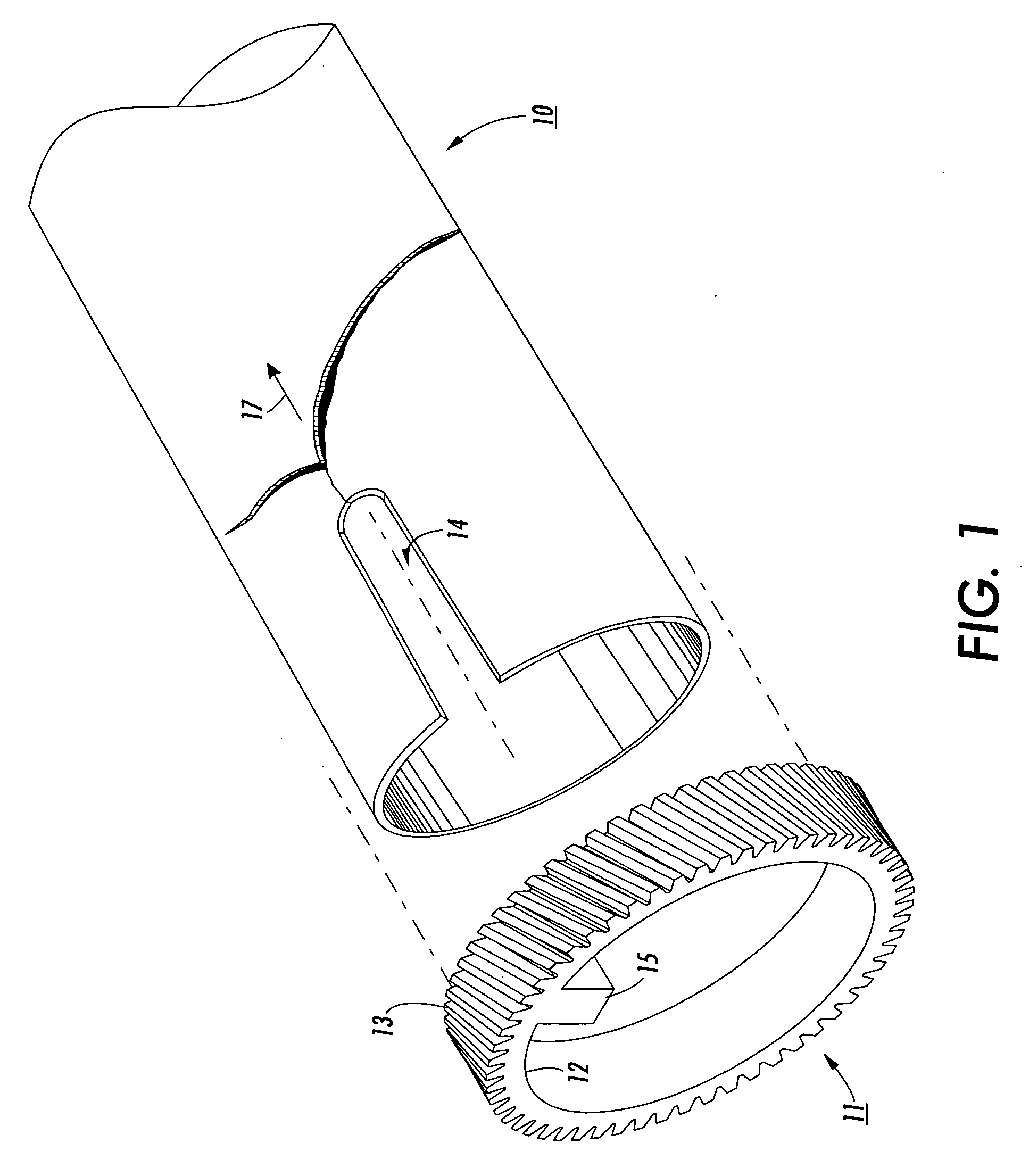 Thin walled fuser roll with strengthened keyway