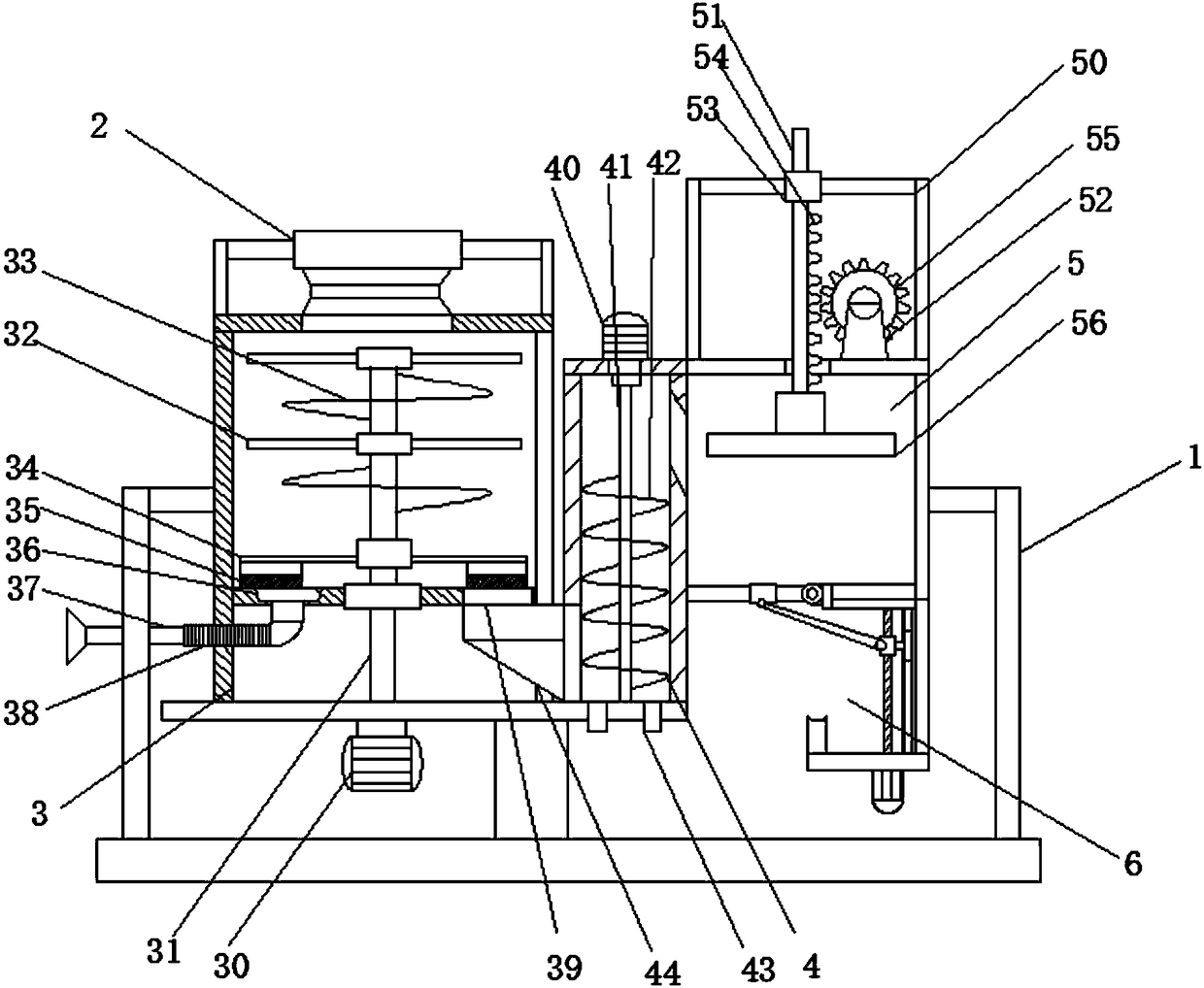 Disinfecting and crushing apparatus for plastics medical waste