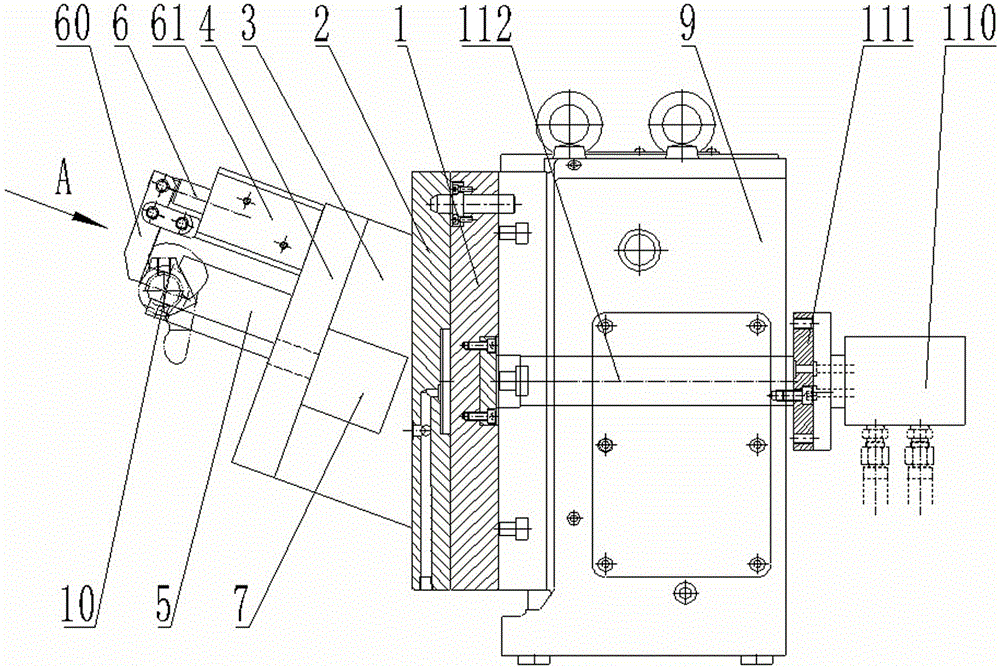 Four-axis multi-directional hydraulic fixture and clamping method implemented by same