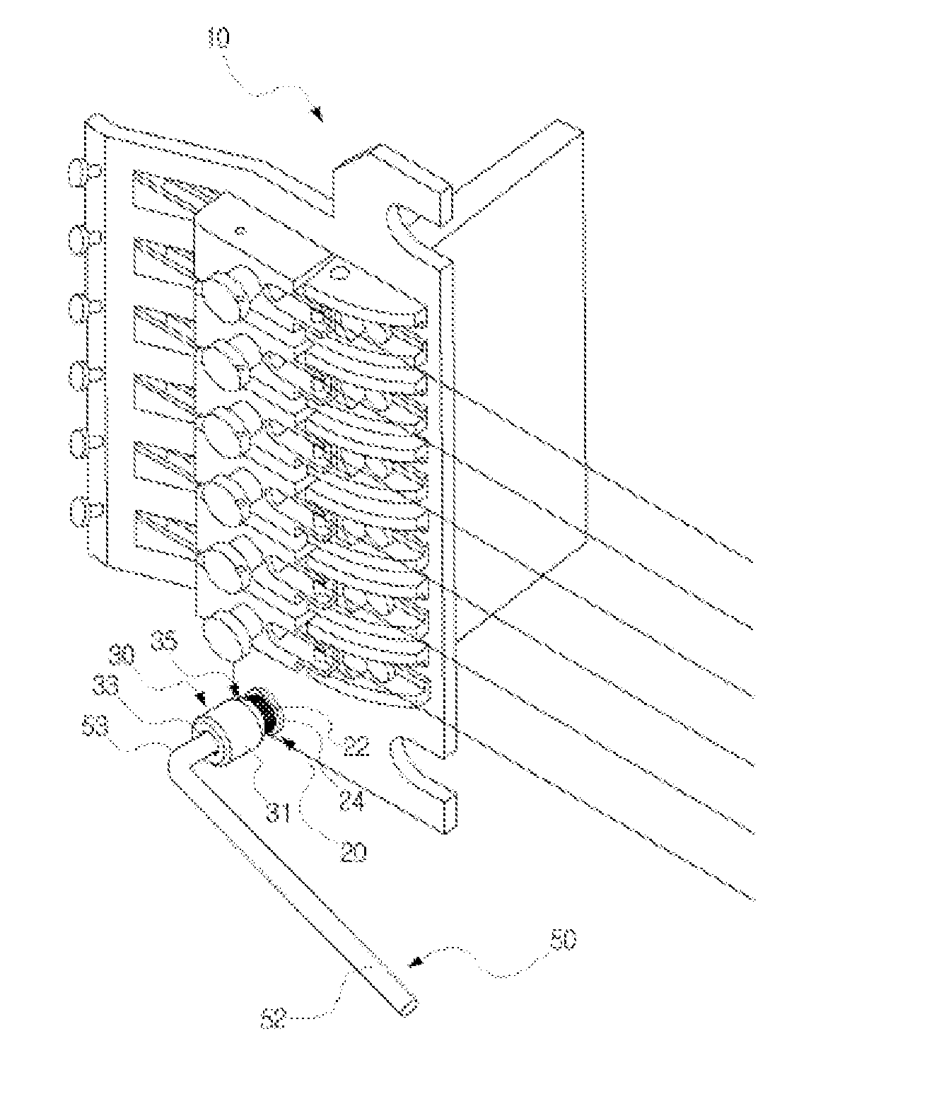 Tremolo arm coupling structure for tremolo bridge