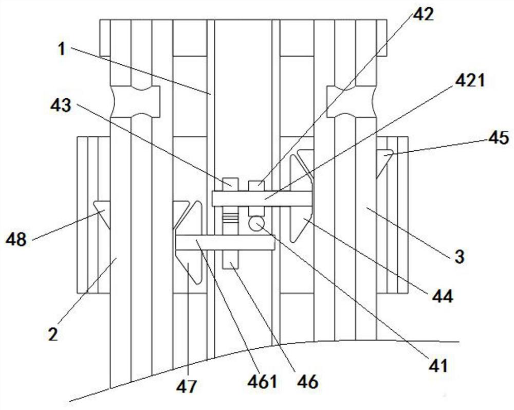 Protective fence mounting mechanism for municipal engineering and operation method thereof