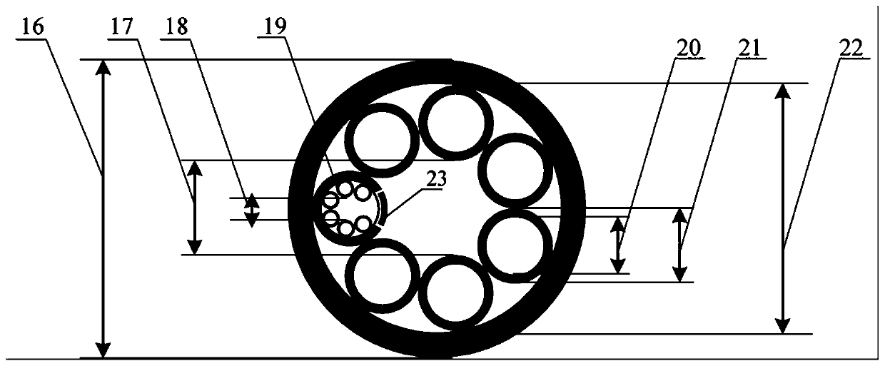 Cladding pumping single-mode terahertz fiber laser