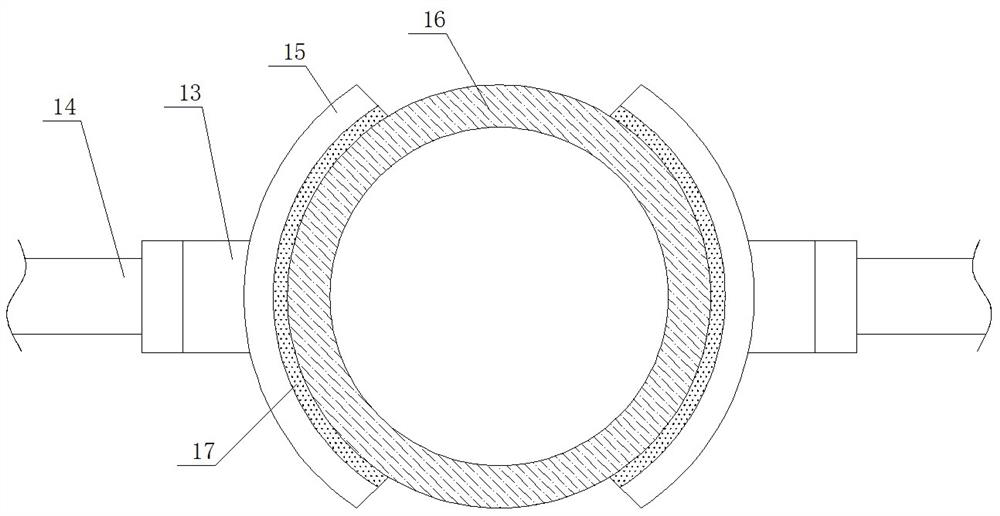 A fixing device for the production of carbon-carbon insulation cylinder materials