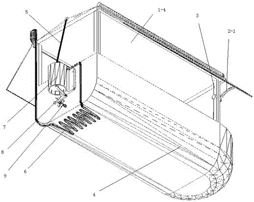 A solar boat based on the principle of air heat engine