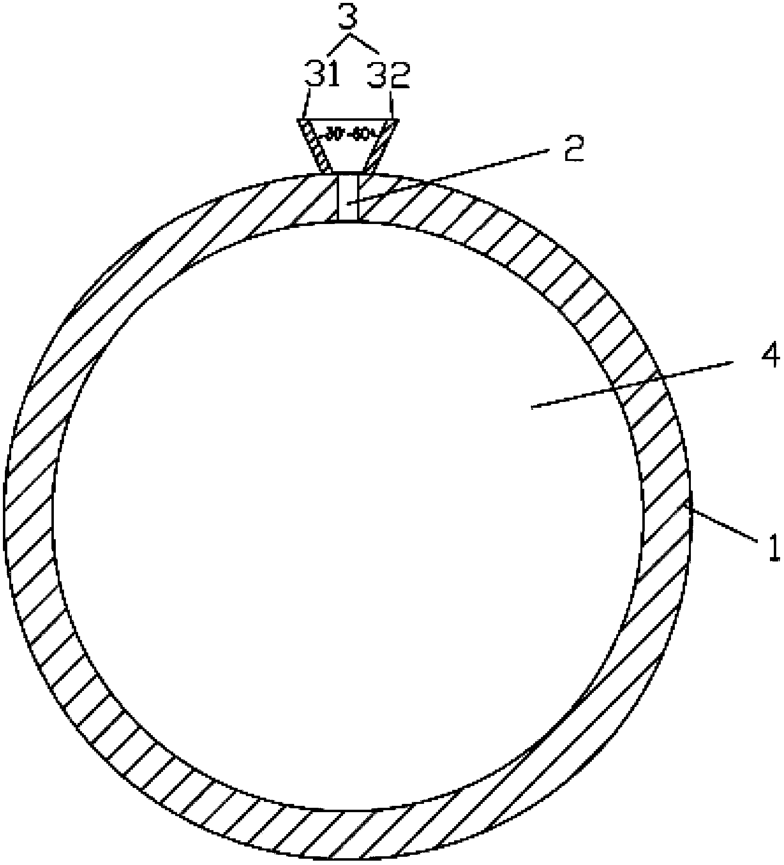 Wide format printer provided with winding frame with hot blast device