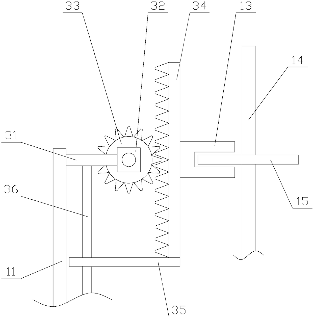 Intelligent organic garbage stirring reaction device with regulating function