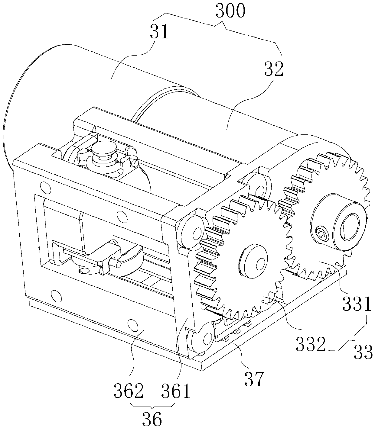 Finger steering engine and robot hand