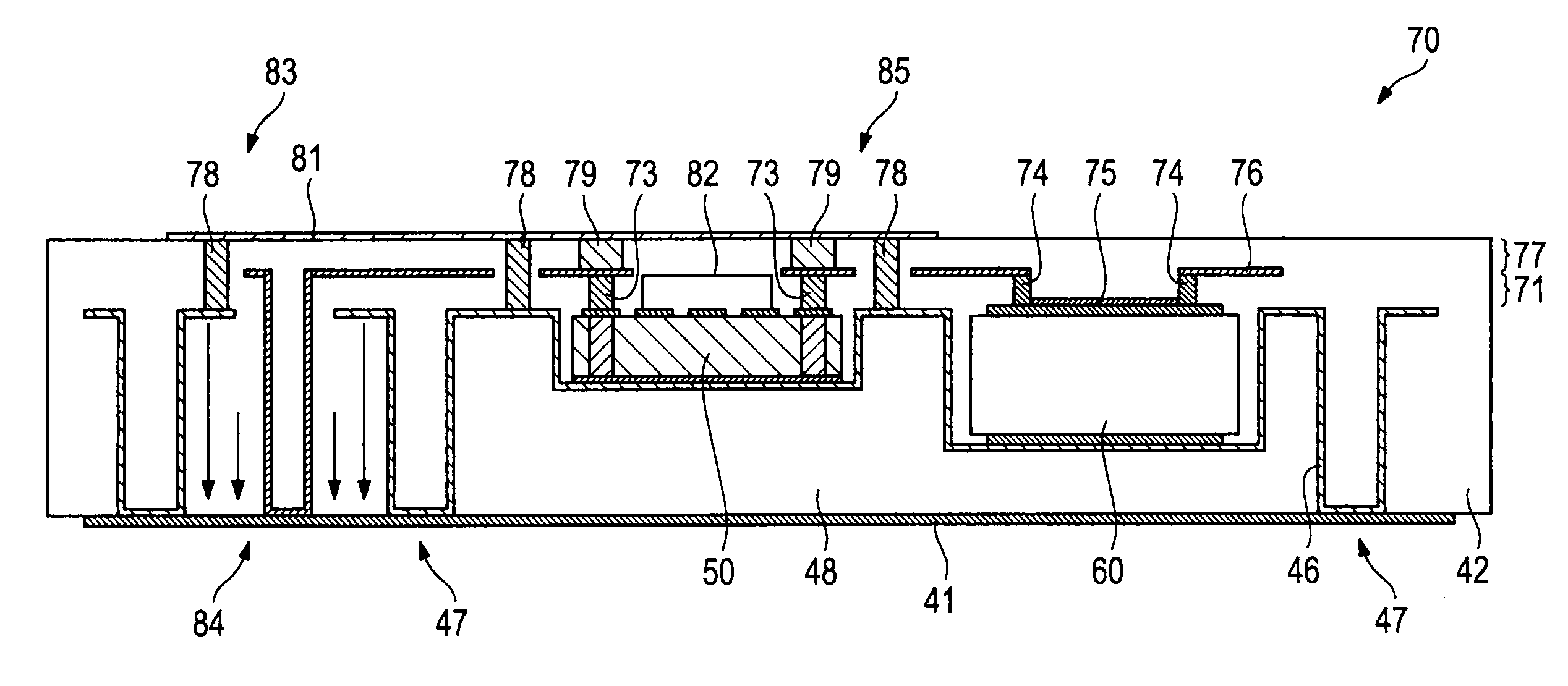 Method of manufacturing a package for embedding one or more electronic components