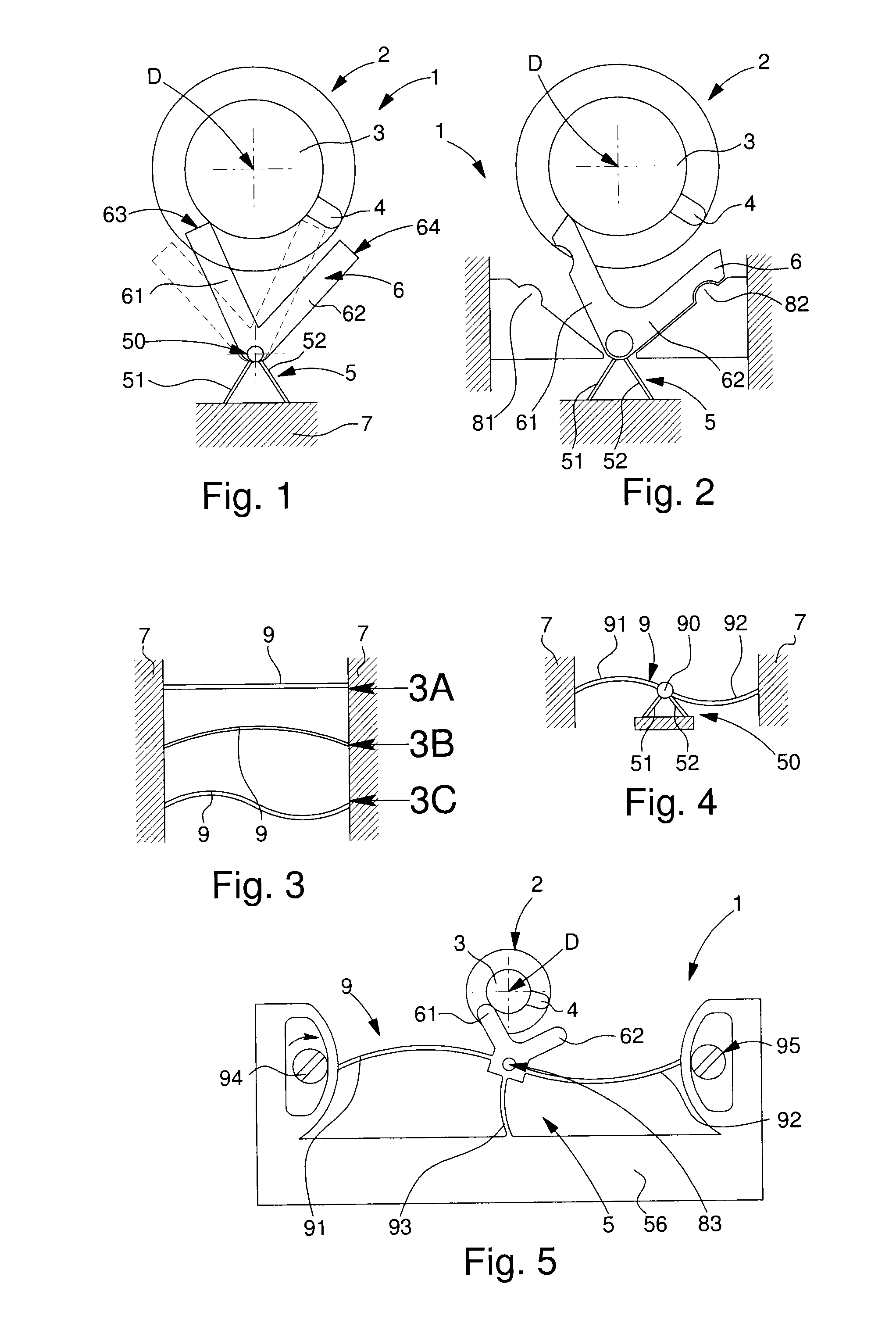 Method for creating a flexible, multistable element