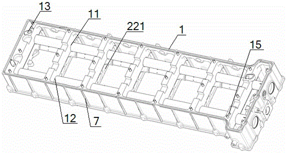 Rocker arm compartment assembly for heavy-duty diesel engine