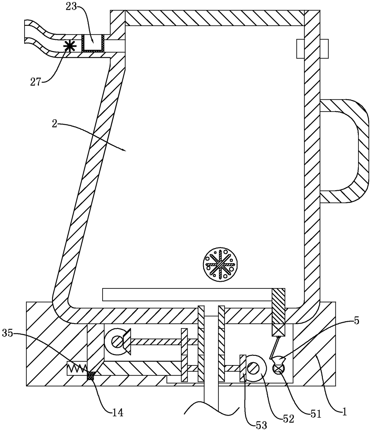 InteLLigent water guiding tea making water heating kettLe