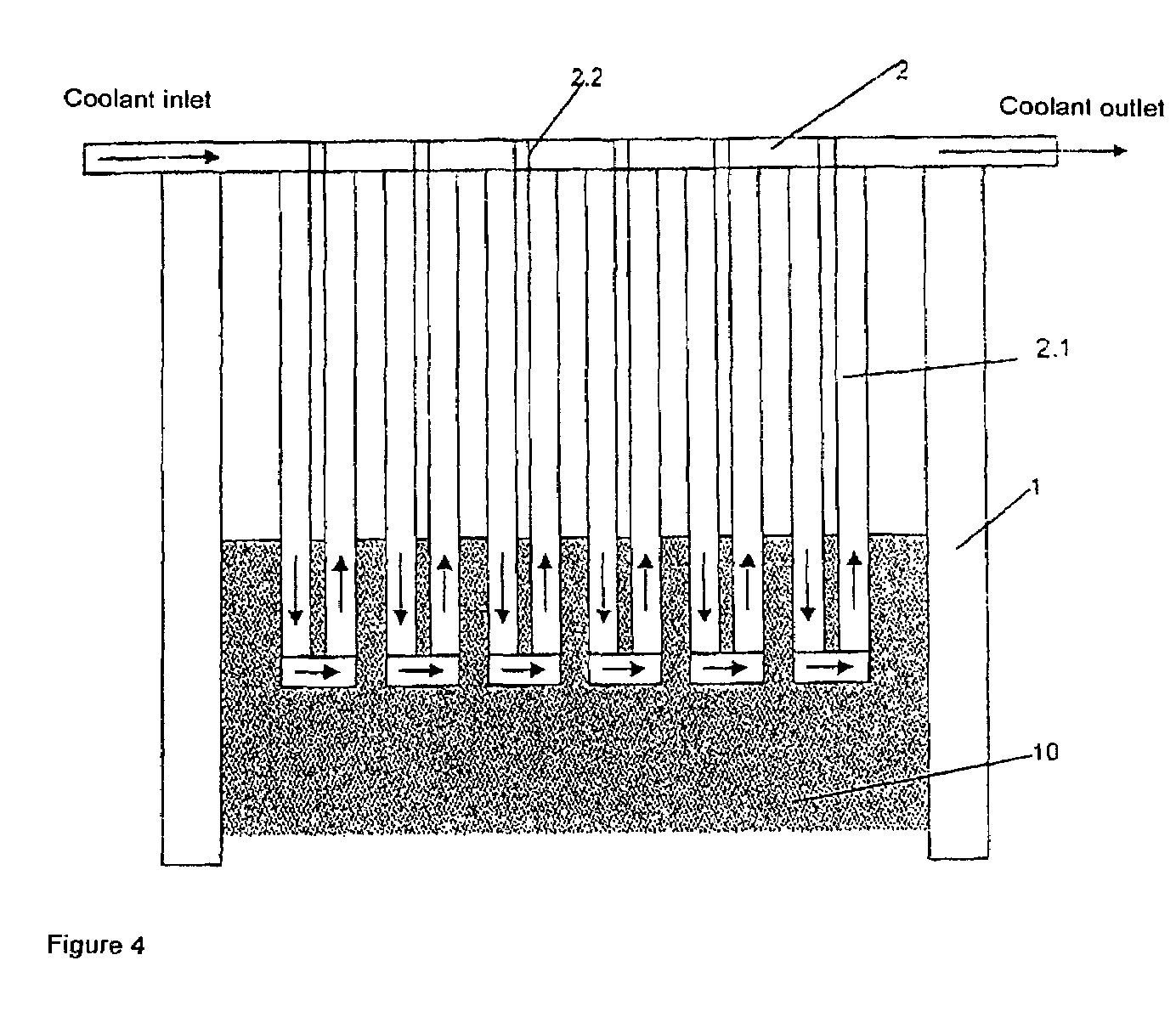 Method and device for melting glass using an induction-heated crucible with cooled crust