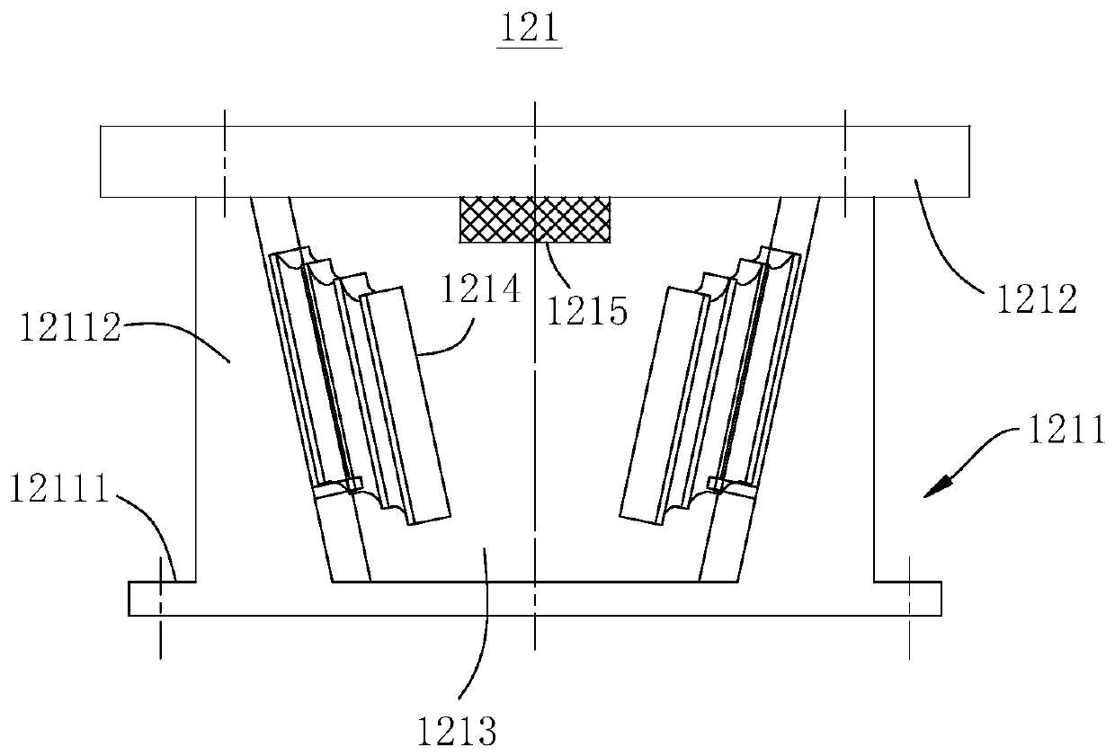 Axle gearbox wheel-to-axle box bearing test device