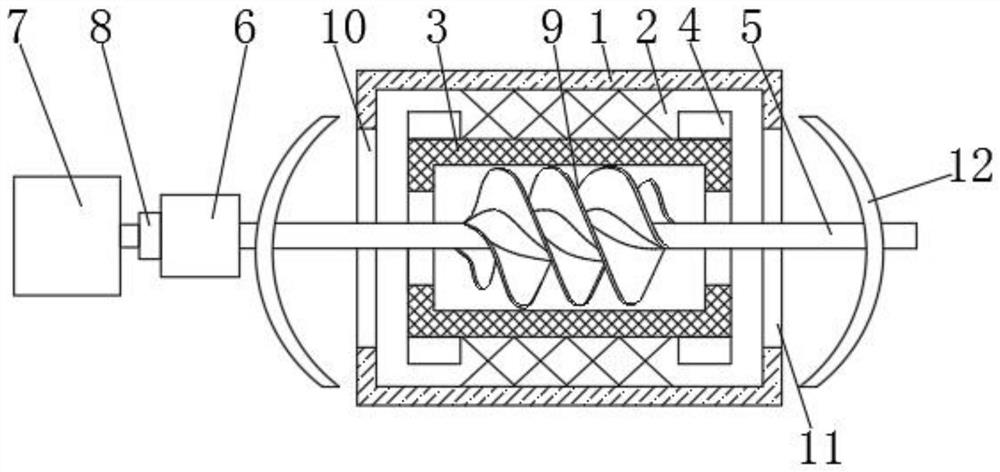 High-efficiency magnetic suspension marine propeller