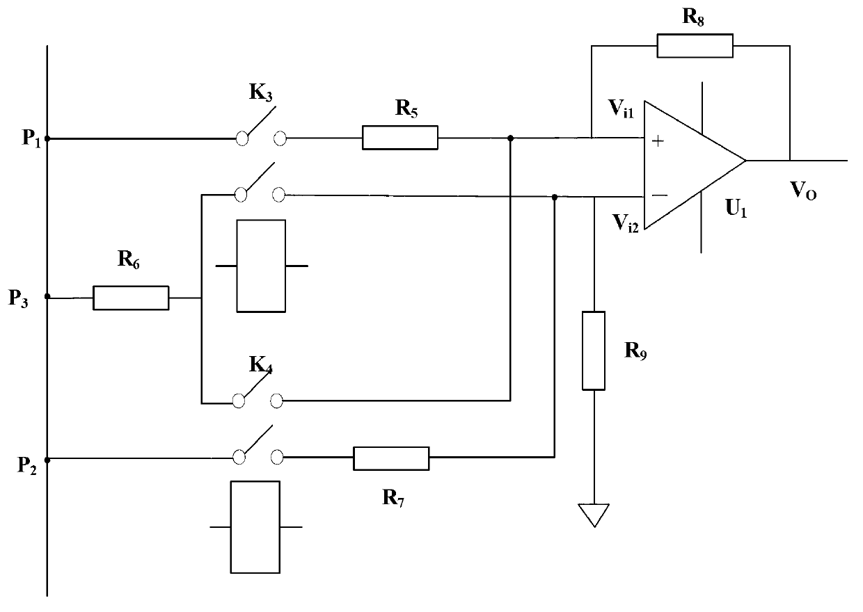 Battery panel ground insulation impedance detection circuit and method