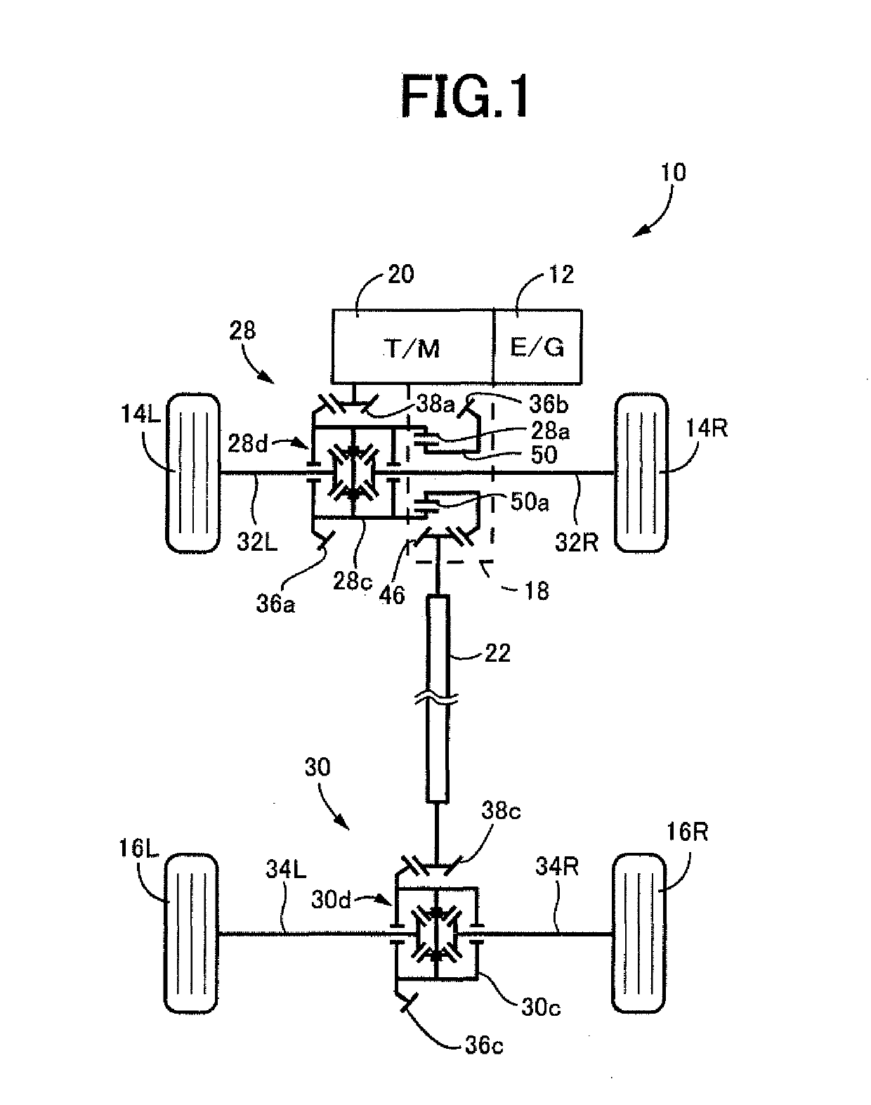 Vehicular power transmitting device