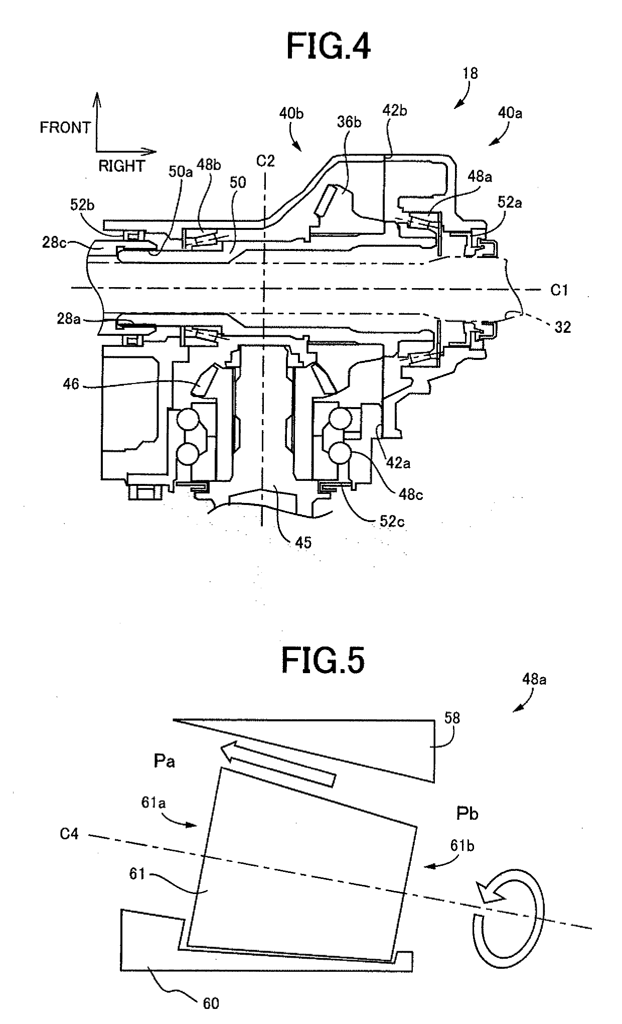 Vehicular power transmitting device