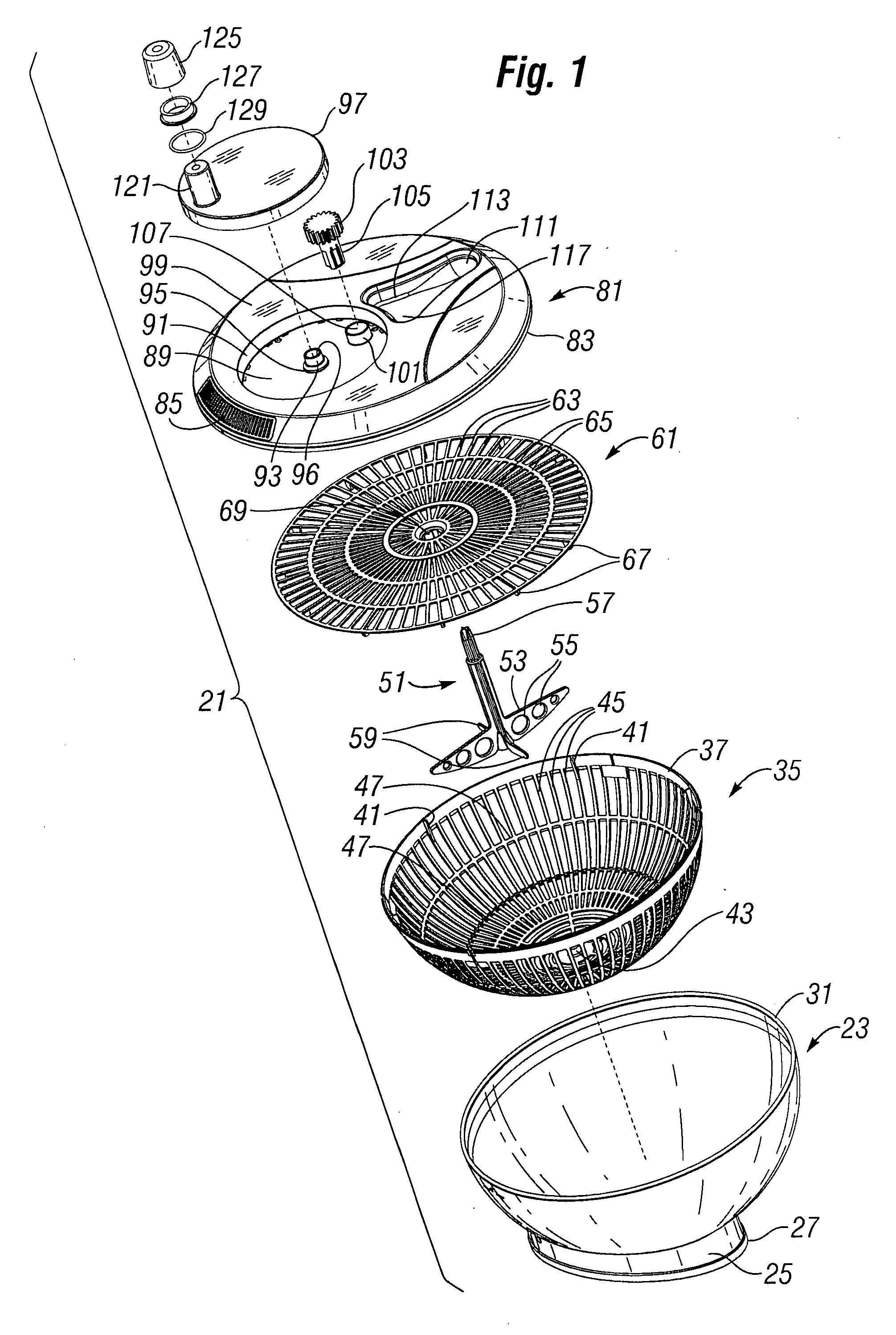 Salad, rice and other foods washer and spinner