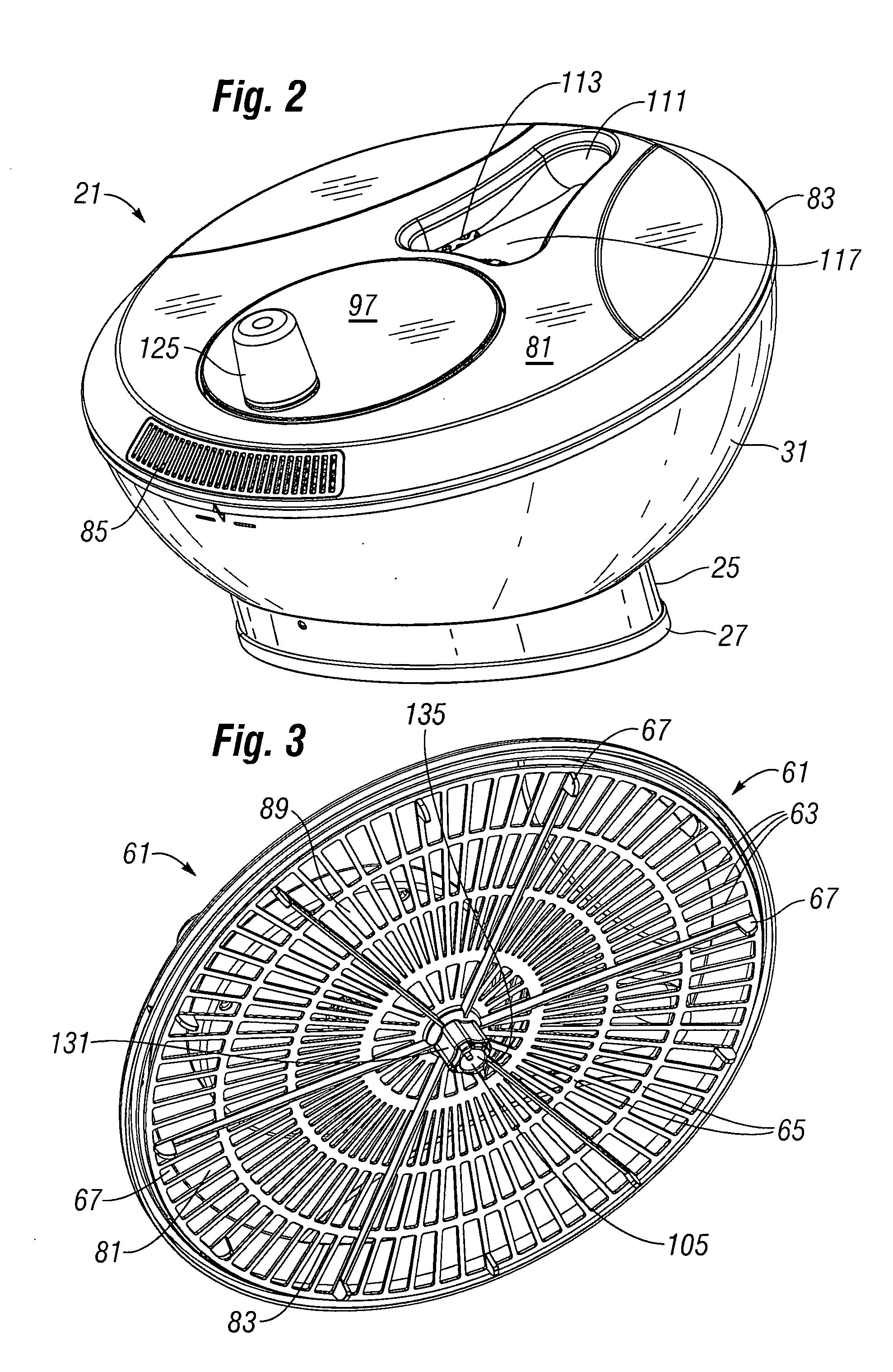 Salad, rice and other foods washer and spinner