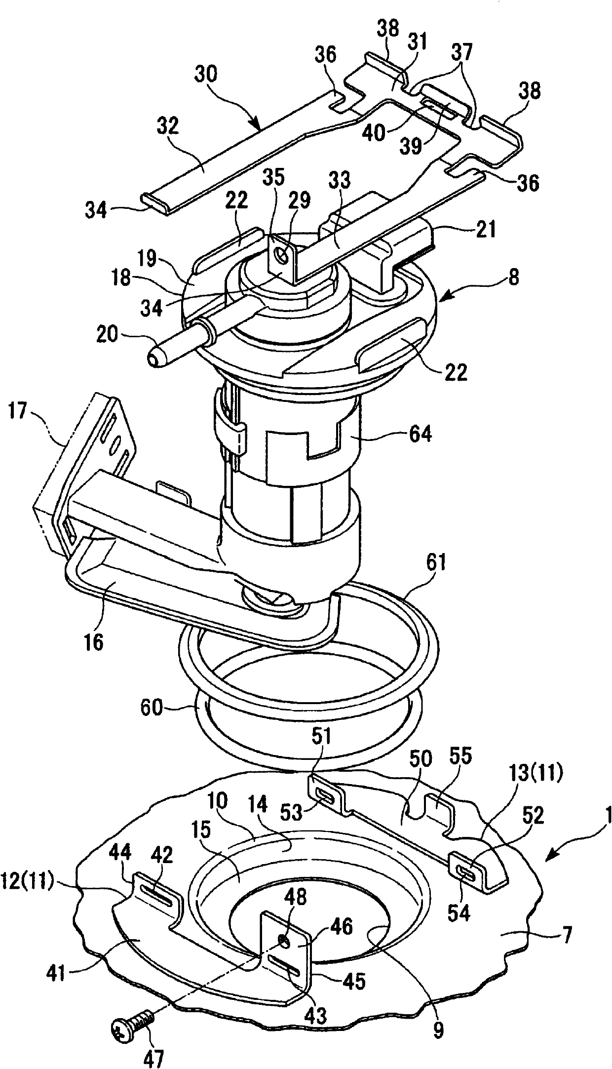 Fuel pump structure