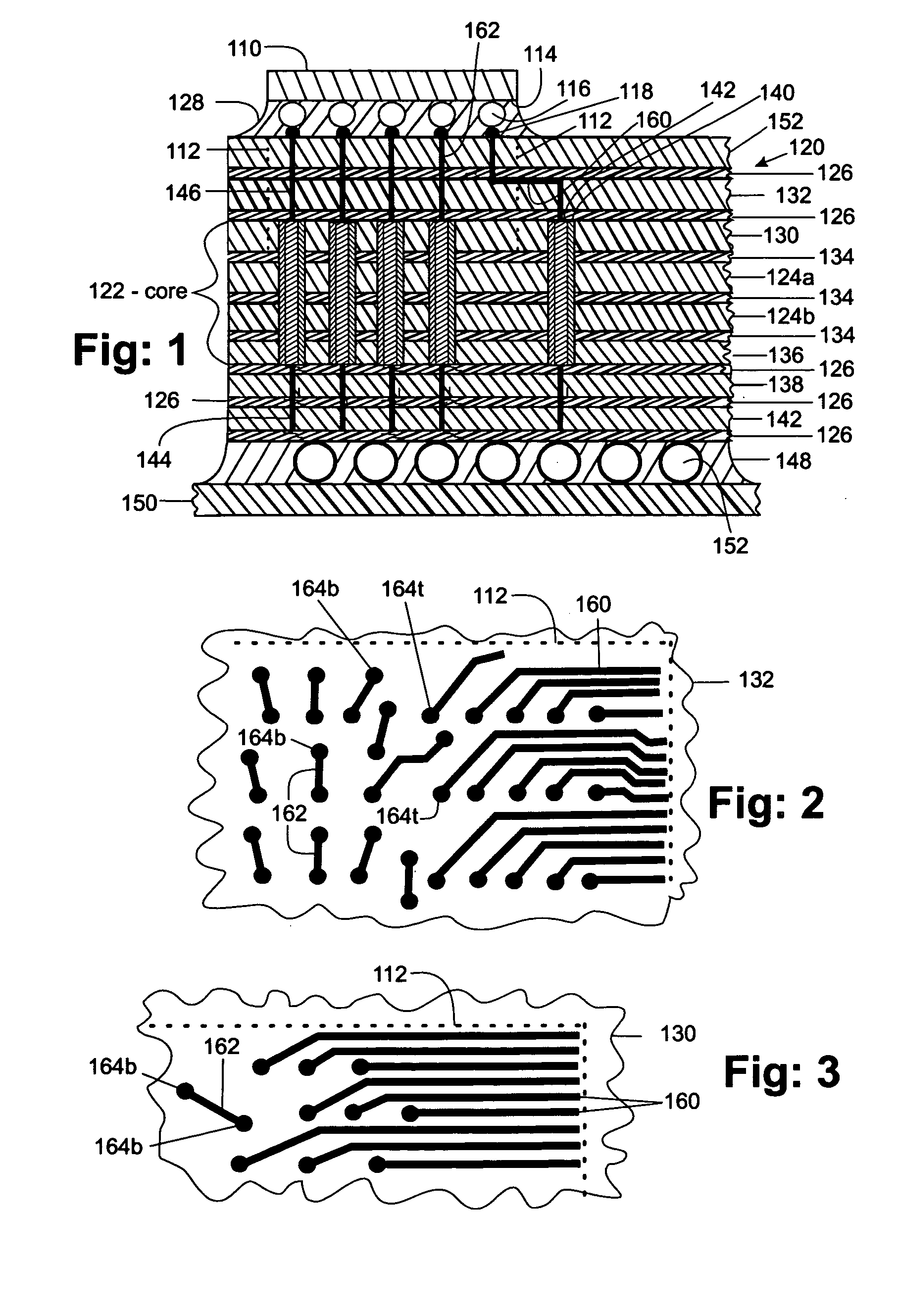 High wireability microvia substrate