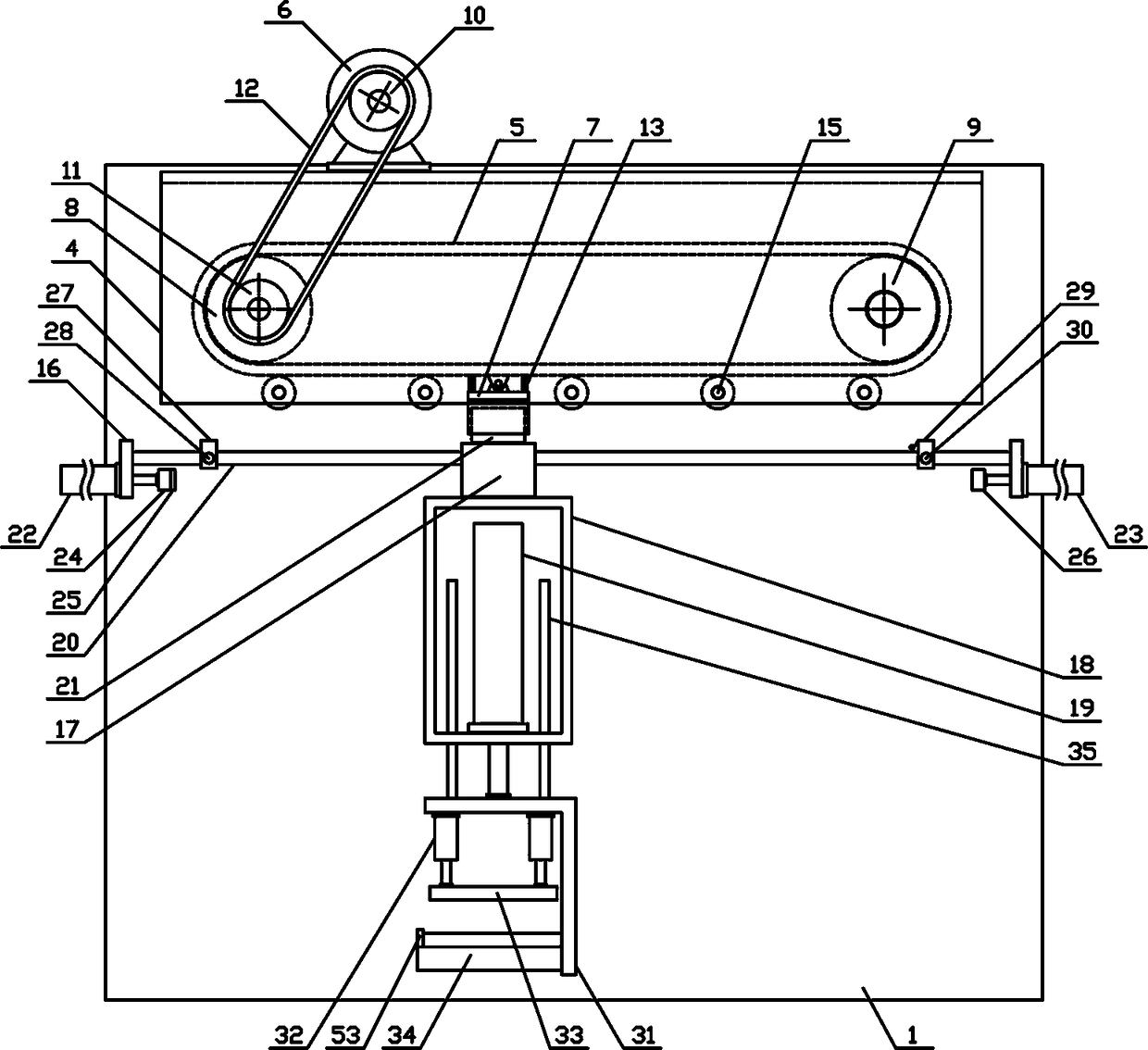 Flax bending carding mechanism