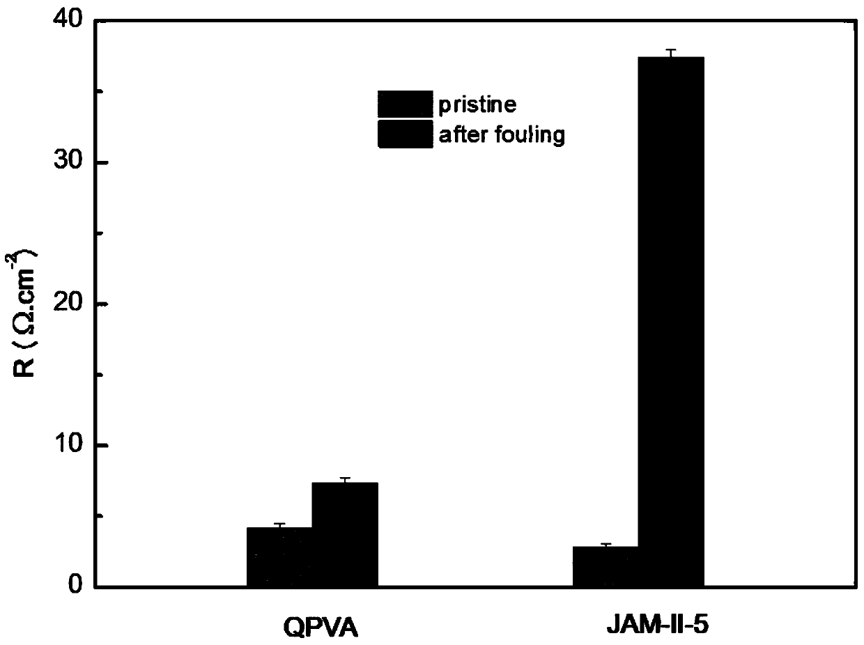 Preparation method of anti-fouling anion-exchange membrane