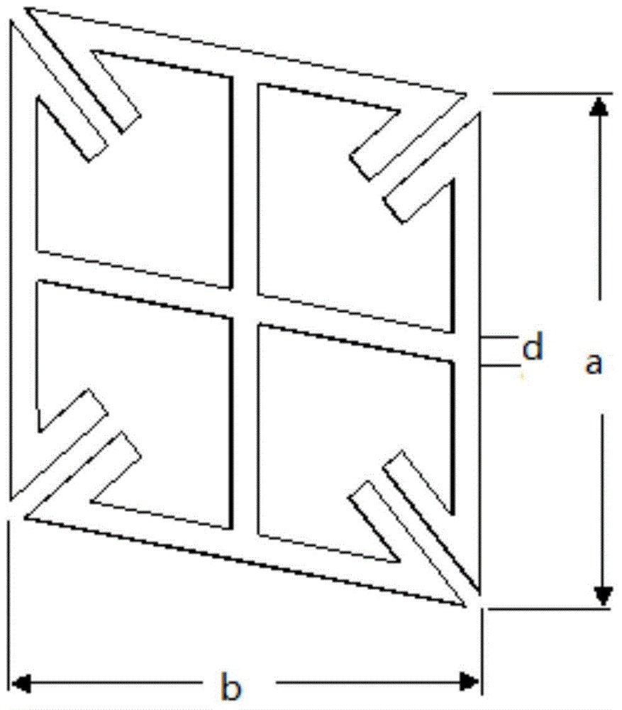 Bandpass filter metamaterial, antenna cover and antenna system