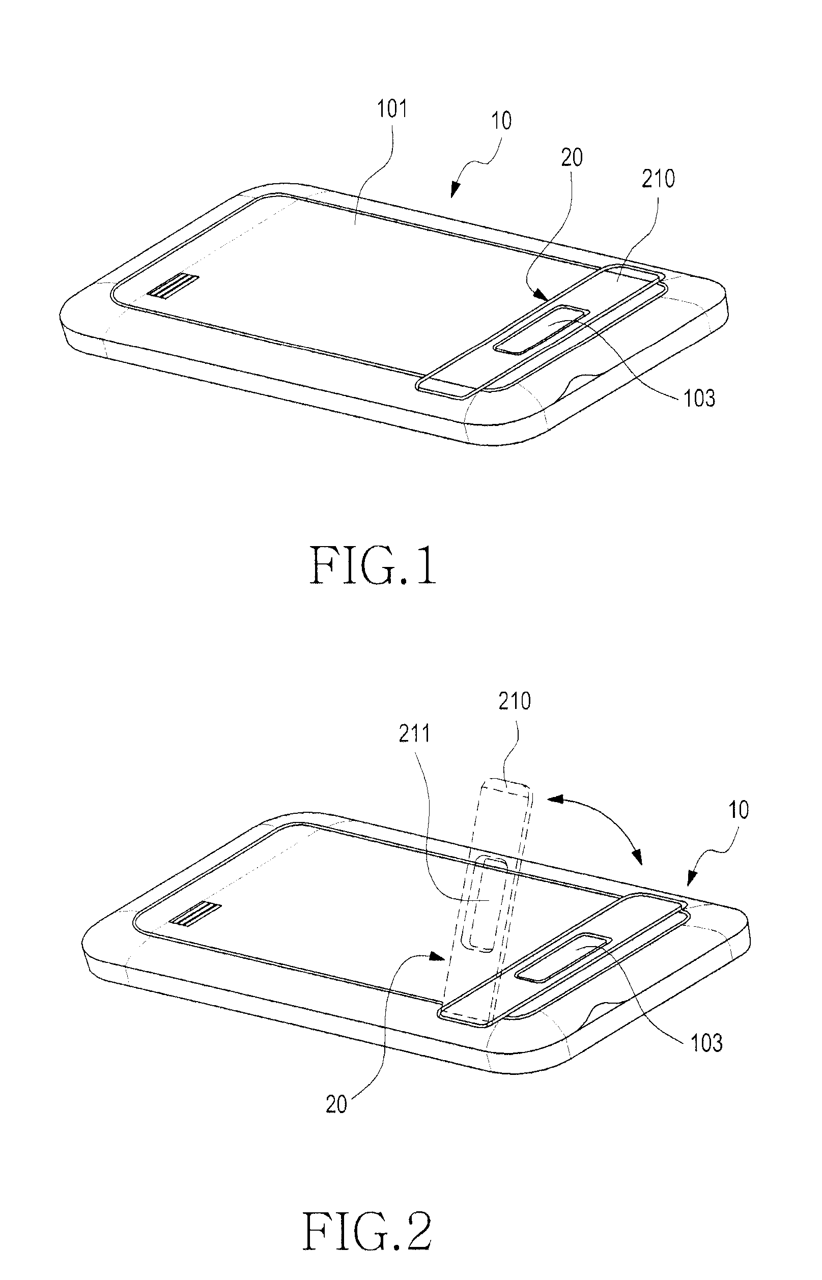 Slim-type cradling apparatus for portable terminal