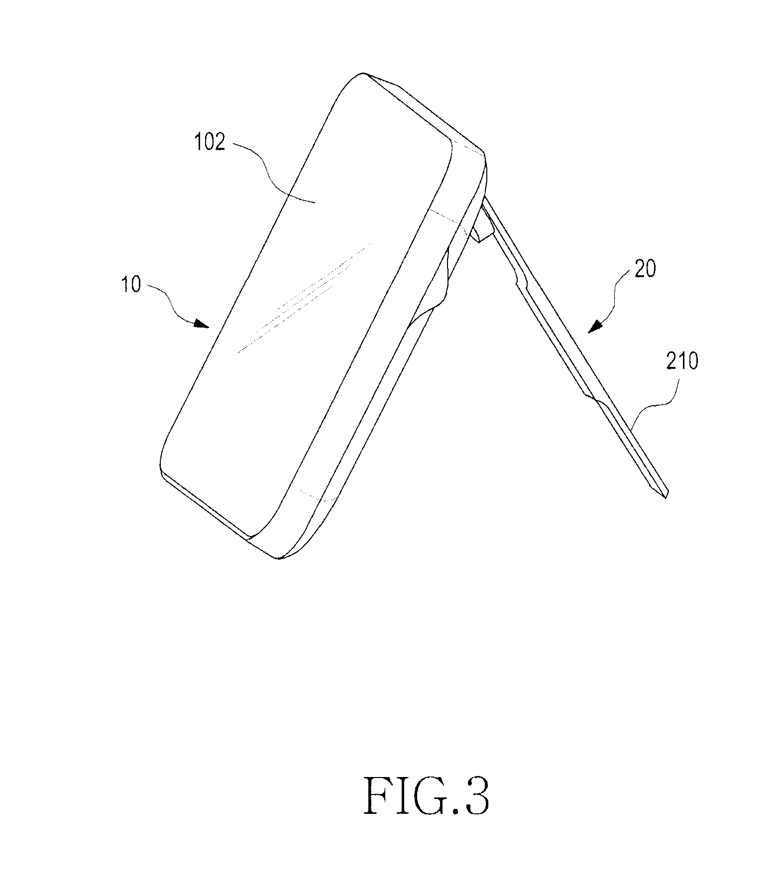 Slim-type cradling apparatus for portable terminal