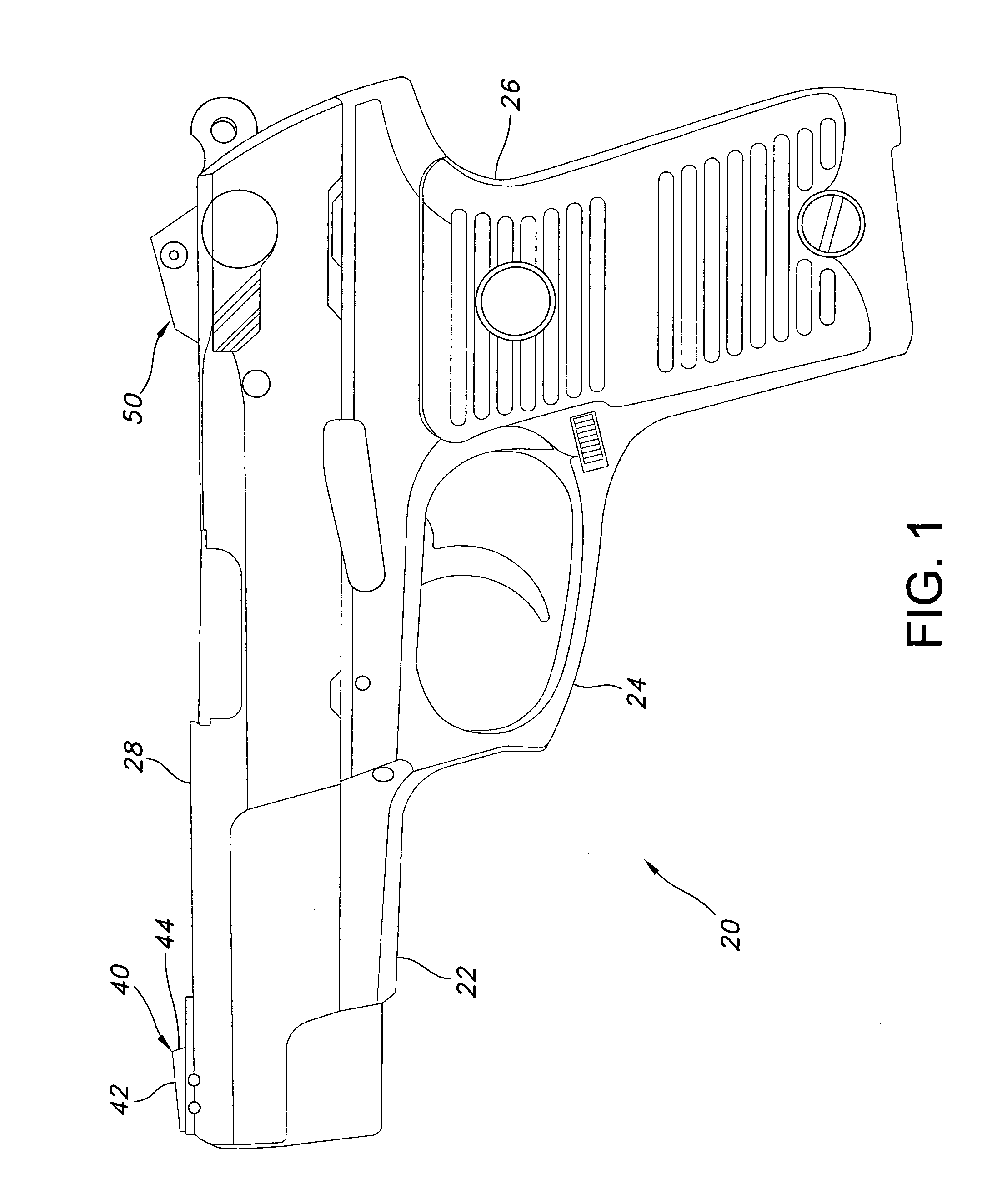 Adjustable night sight for a pistol