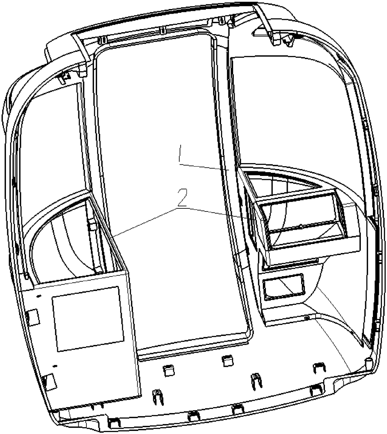 Mask structure of integrated driving position