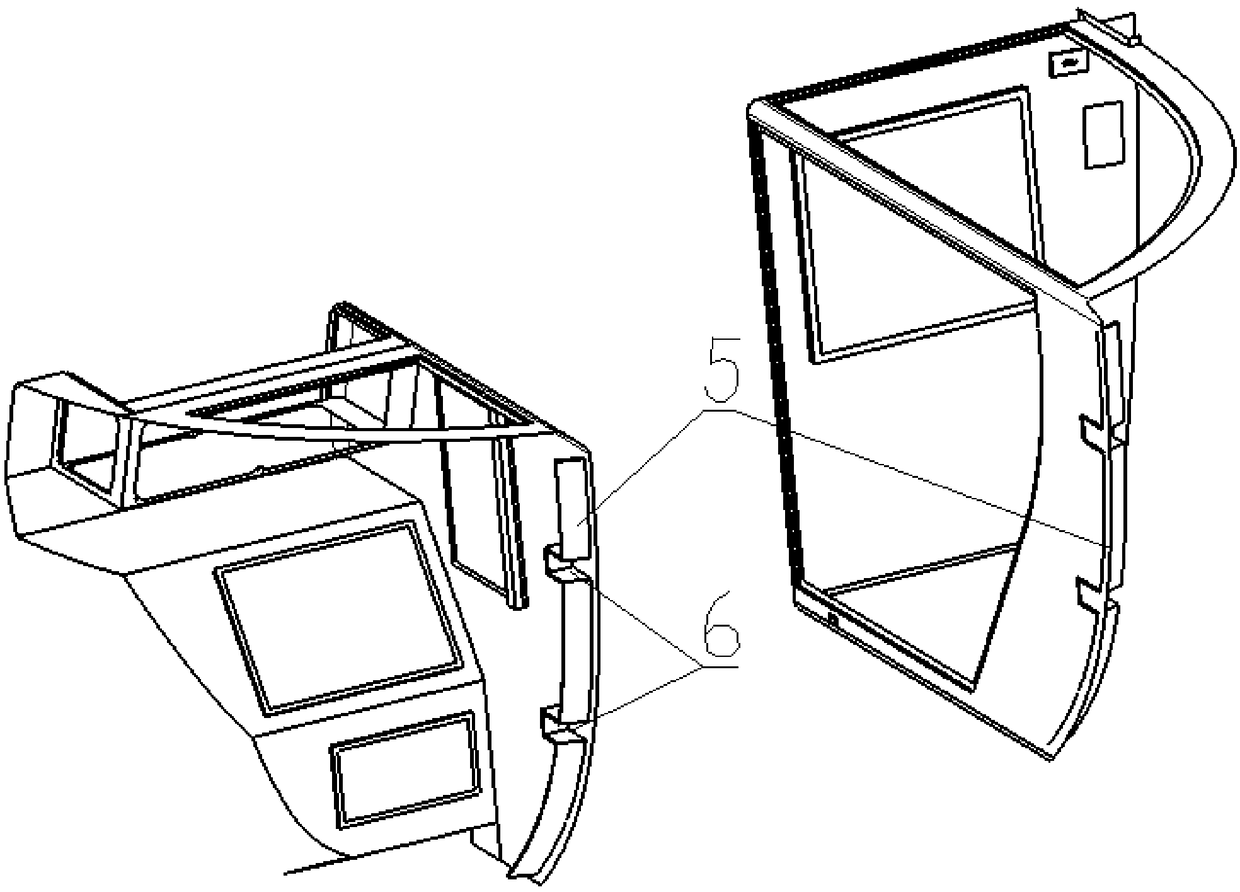 Mask structure of integrated driving position